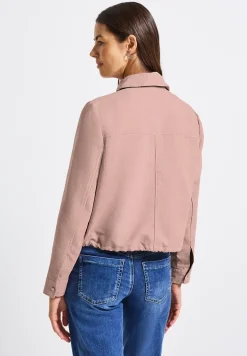 Veste en velours côtelé avec fermeture éclair