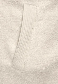 Veste longue en mélange de matières