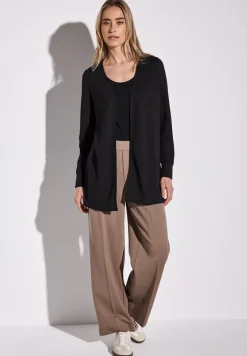 Veste longue en tricot