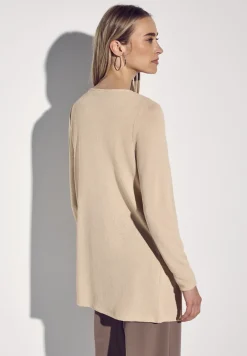 Veste longue en tricot
