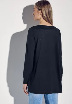 Veste longue en tricot