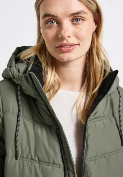 Veste longue matelassée