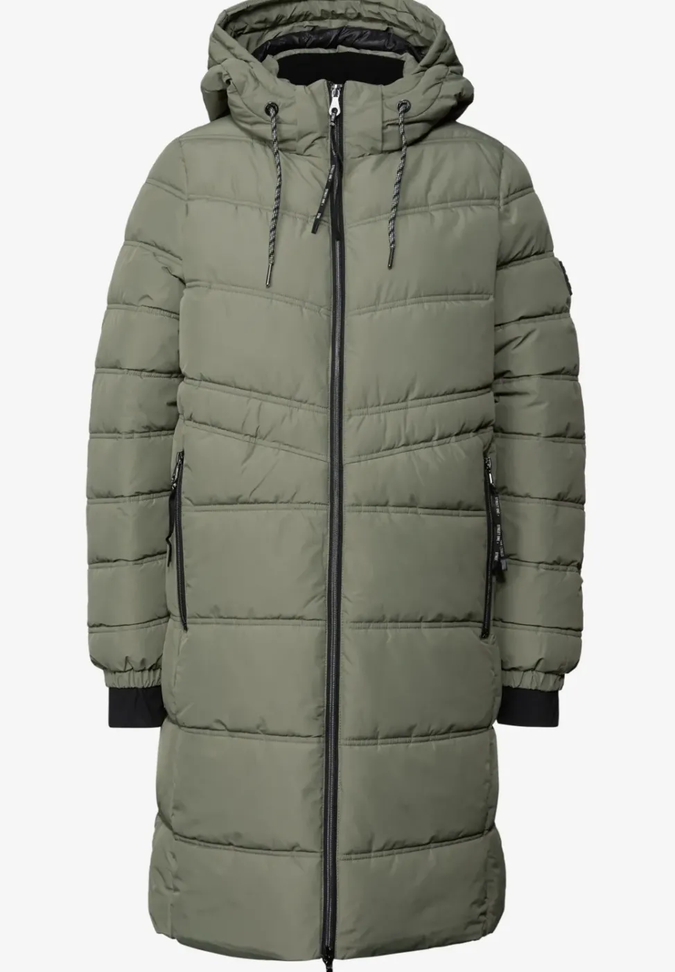 Veste longue matelassée