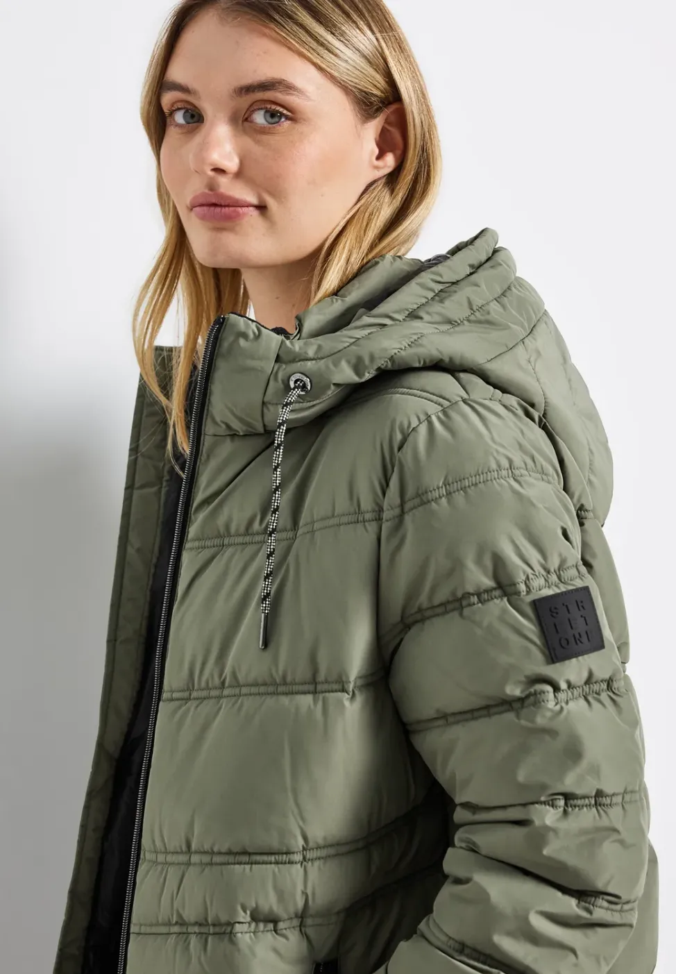 Veste longue matelassée