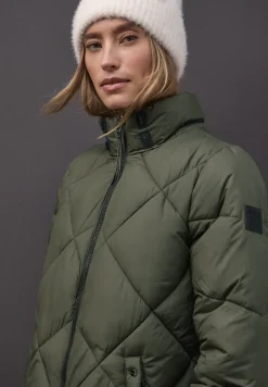 Veste longue matelassée