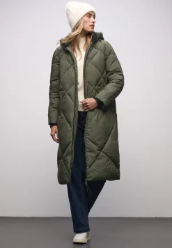 Veste longue matelassée