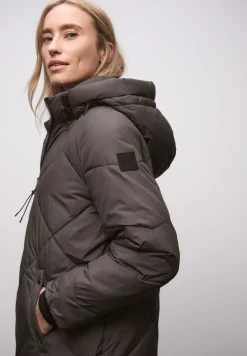 Veste longue matelassée
