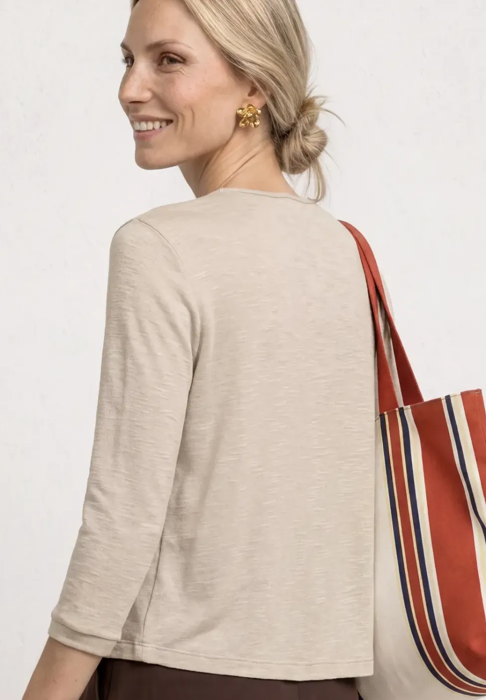 Veste à manches 3/4, coupe ouverte