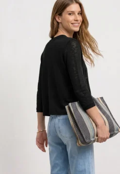 Veste à manches 3/4, coupe ouverte