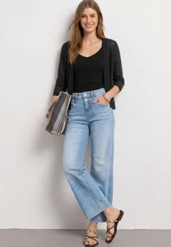 Veste à manches 3/4, coupe ouverte