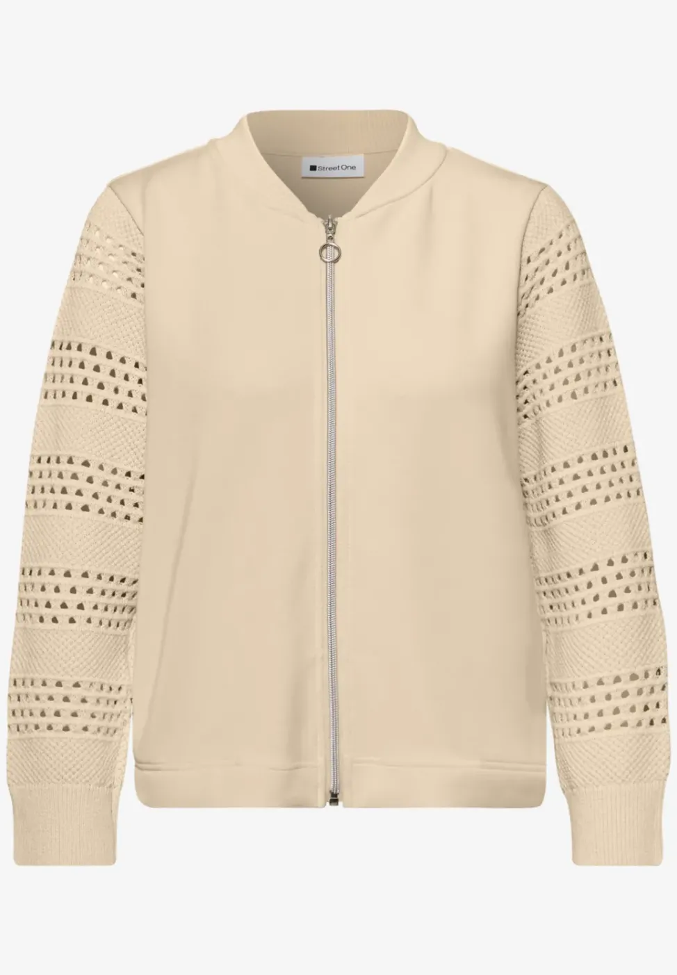Veste à manches longues en look soie