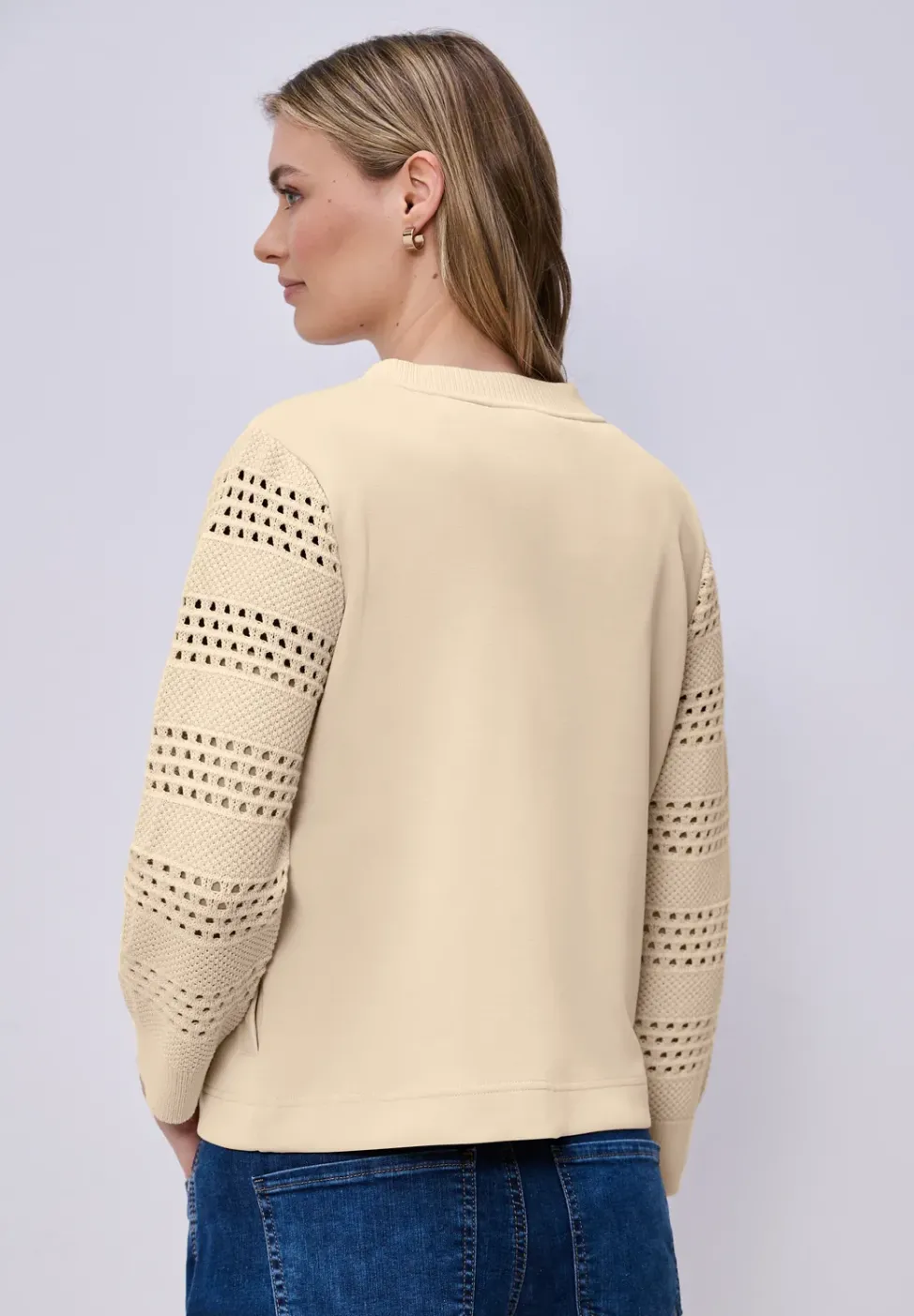 Veste à manches longues en look soie