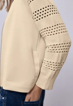 Veste à manches longues en look soie