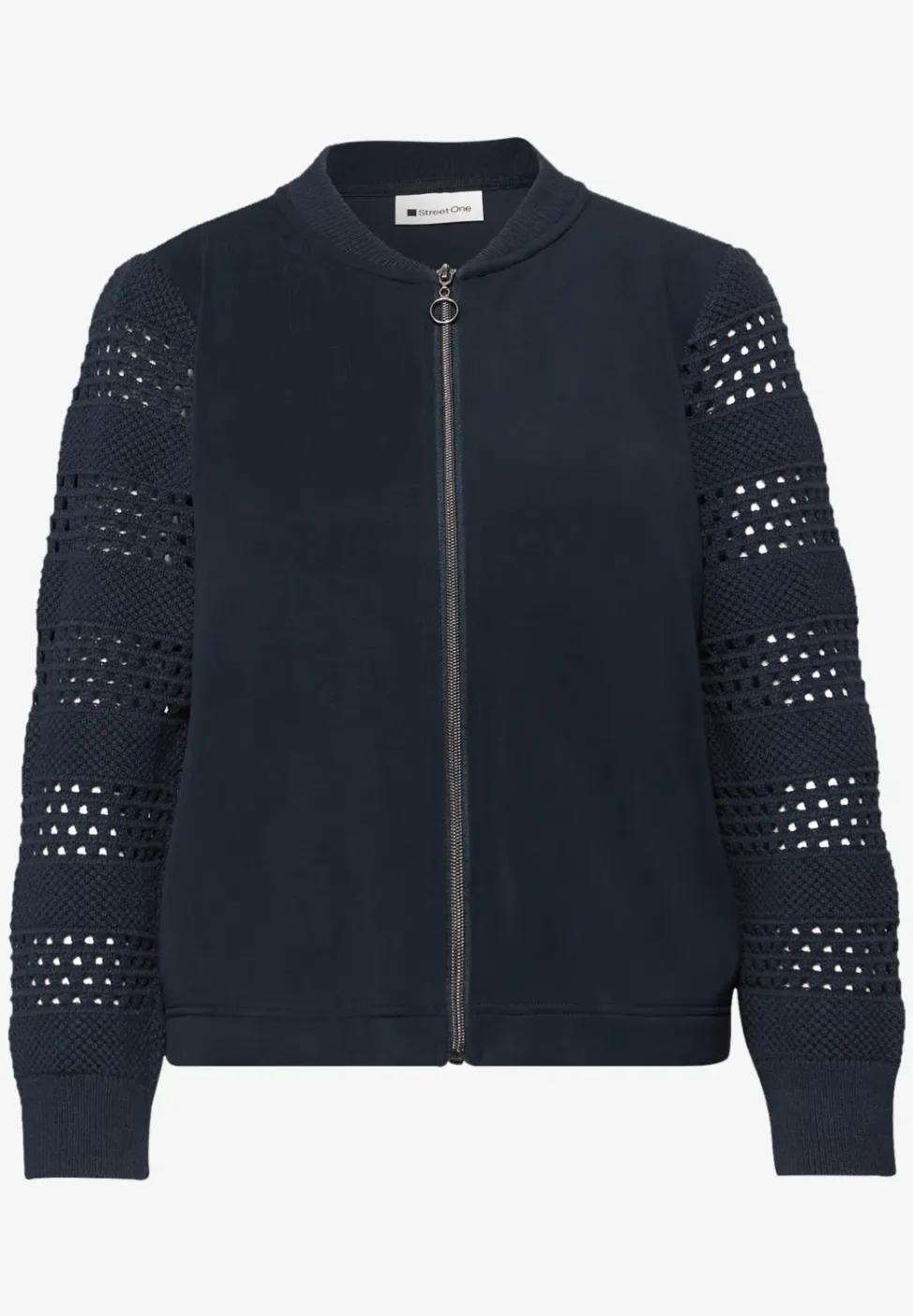 Veste à manches longues en look soie