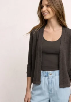 Veste à manches longues en look tricot