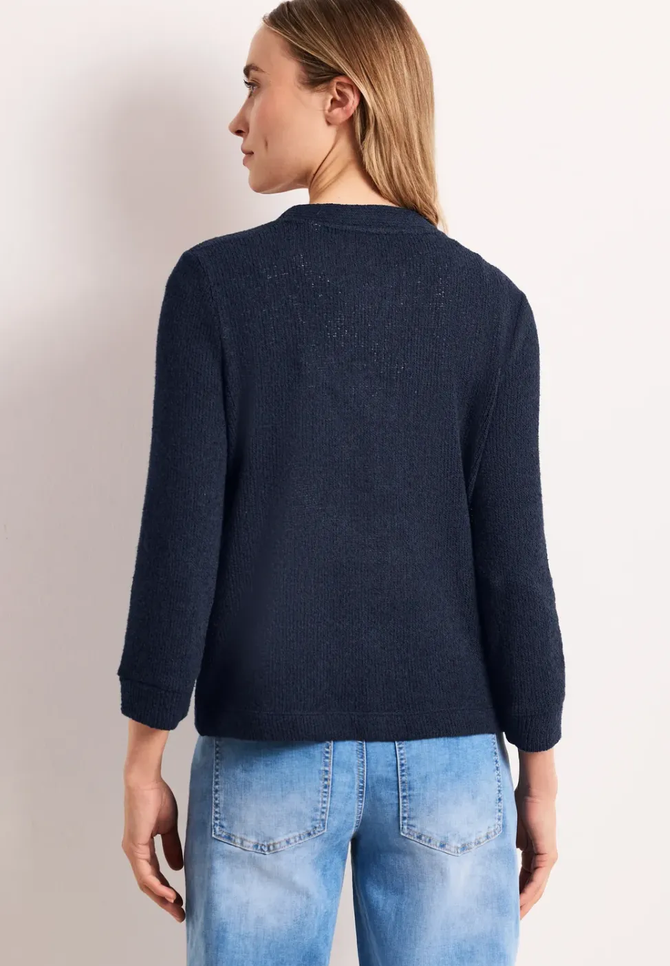 Veste à manches longues en look tricot