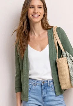 Veste à manches longues en look tricot