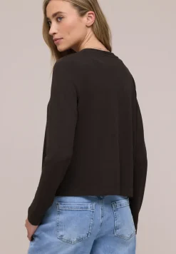 Veste à manches longues en look tricot