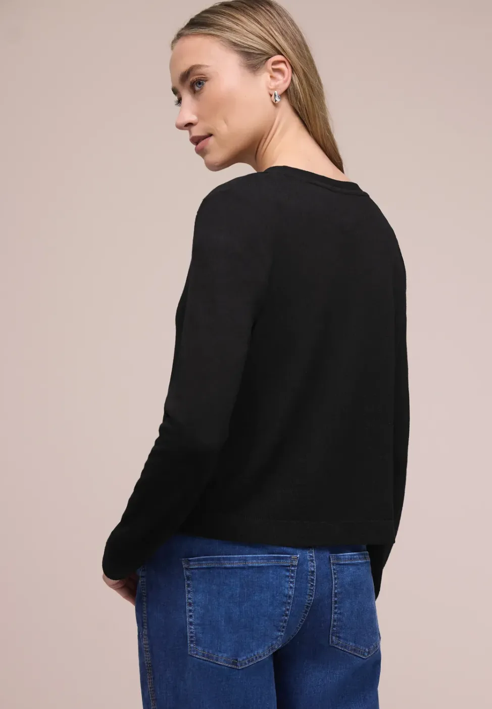 Veste à manches longues en look tricot