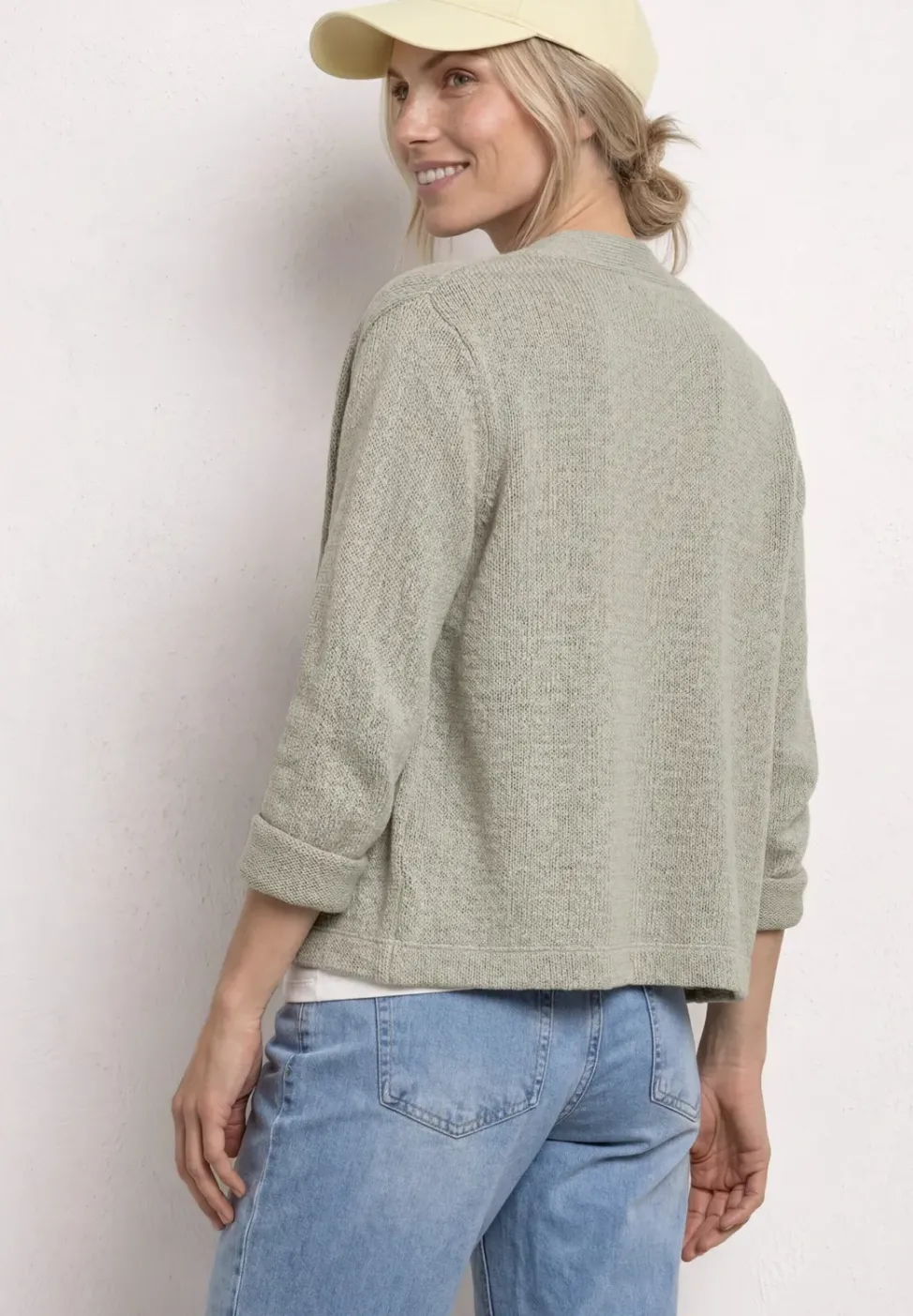 Veste à manches longues en look tricot