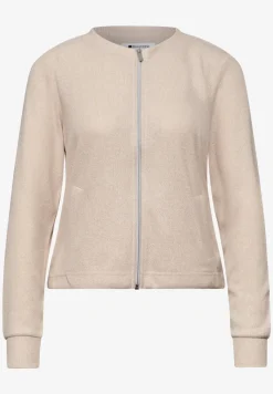 Veste à manches longues en tricot avec fermeture éclair