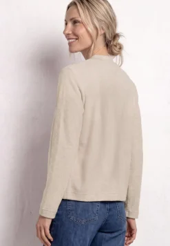Veste à manches longues en tricot avec fermeture éclair