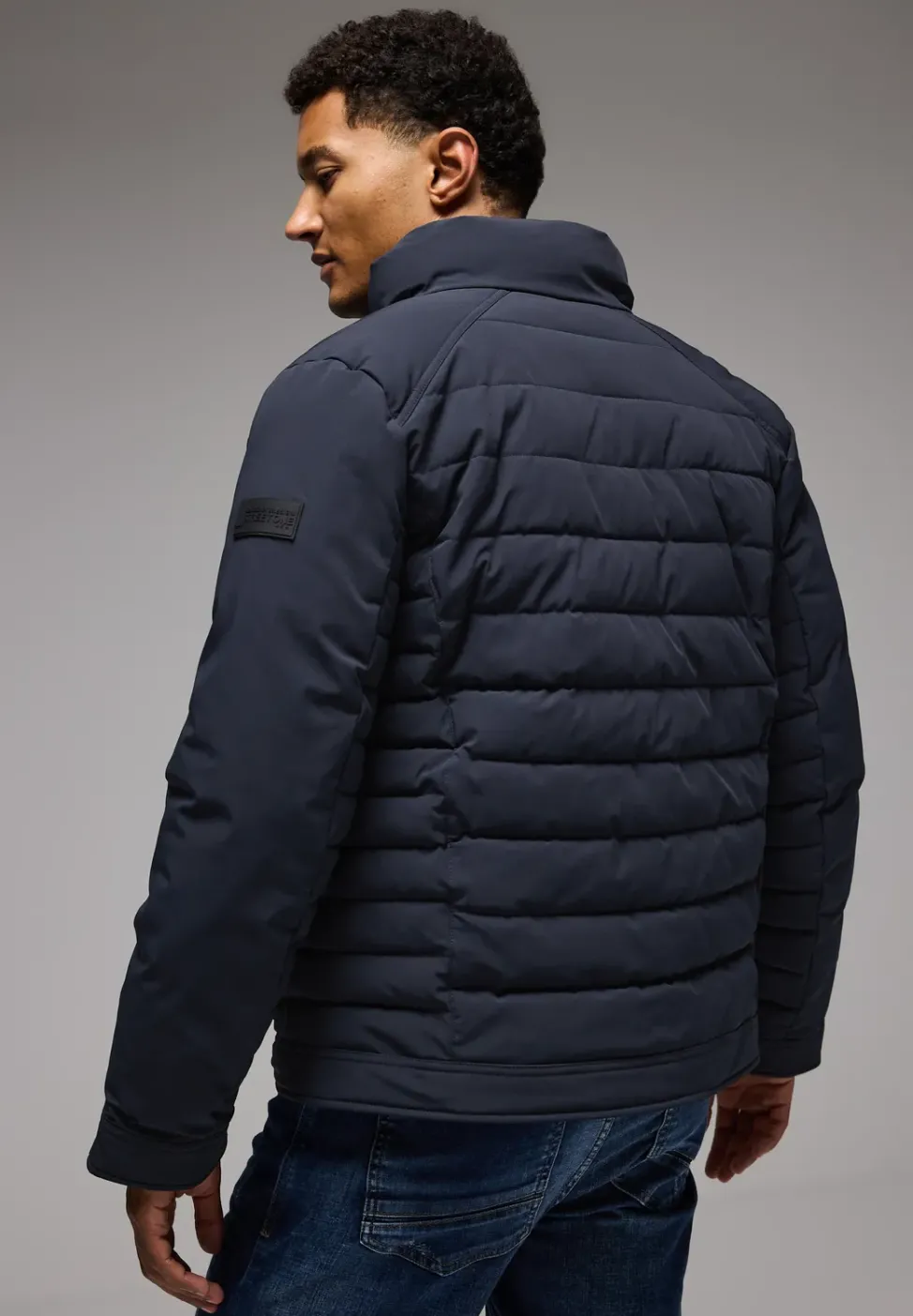 Veste matelassée au look biker