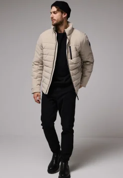 Veste matelassée au look biker