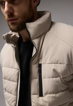 Veste matelassée au look biker