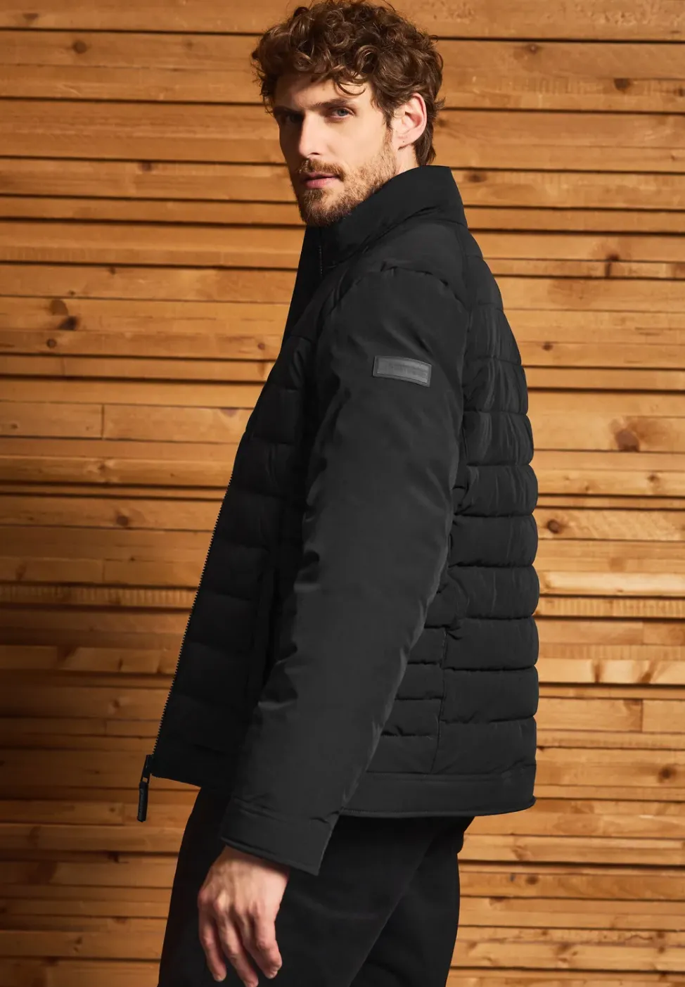 Veste matelassée avec col montant
