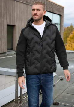 Veste matelassée avec manches en sweat