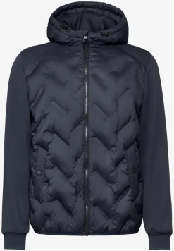 Veste matelassée avec manches en sweat