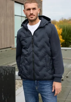 Veste matelassée avec manches en sweat