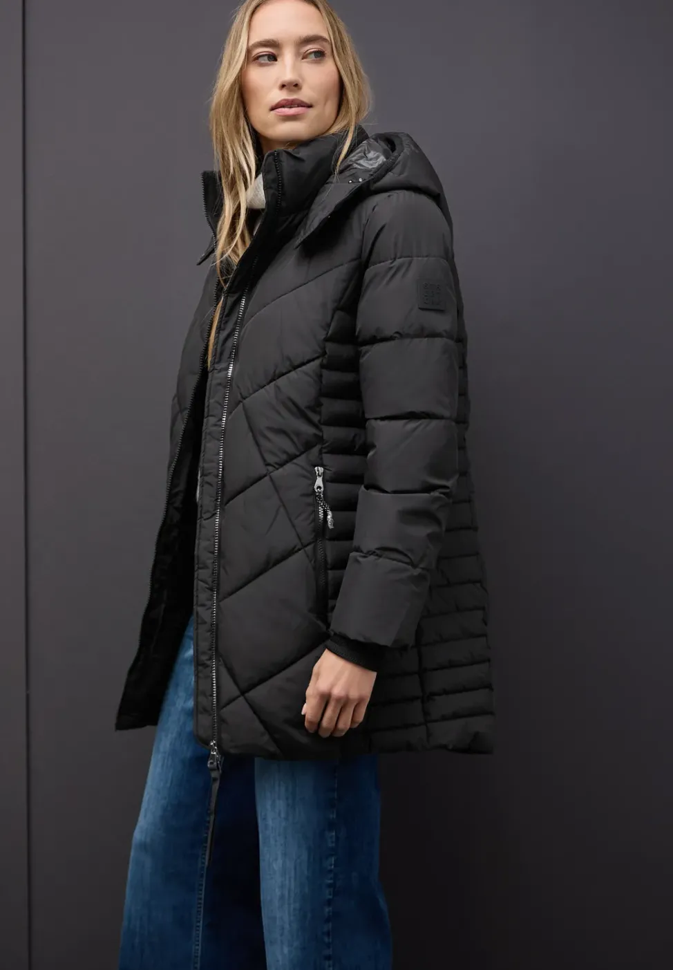 Veste matelassée de longueur midi