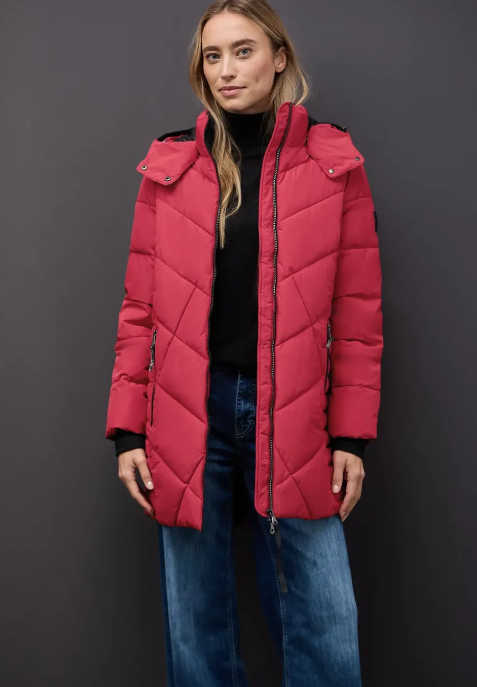 Veste matelassée de longueur midi
