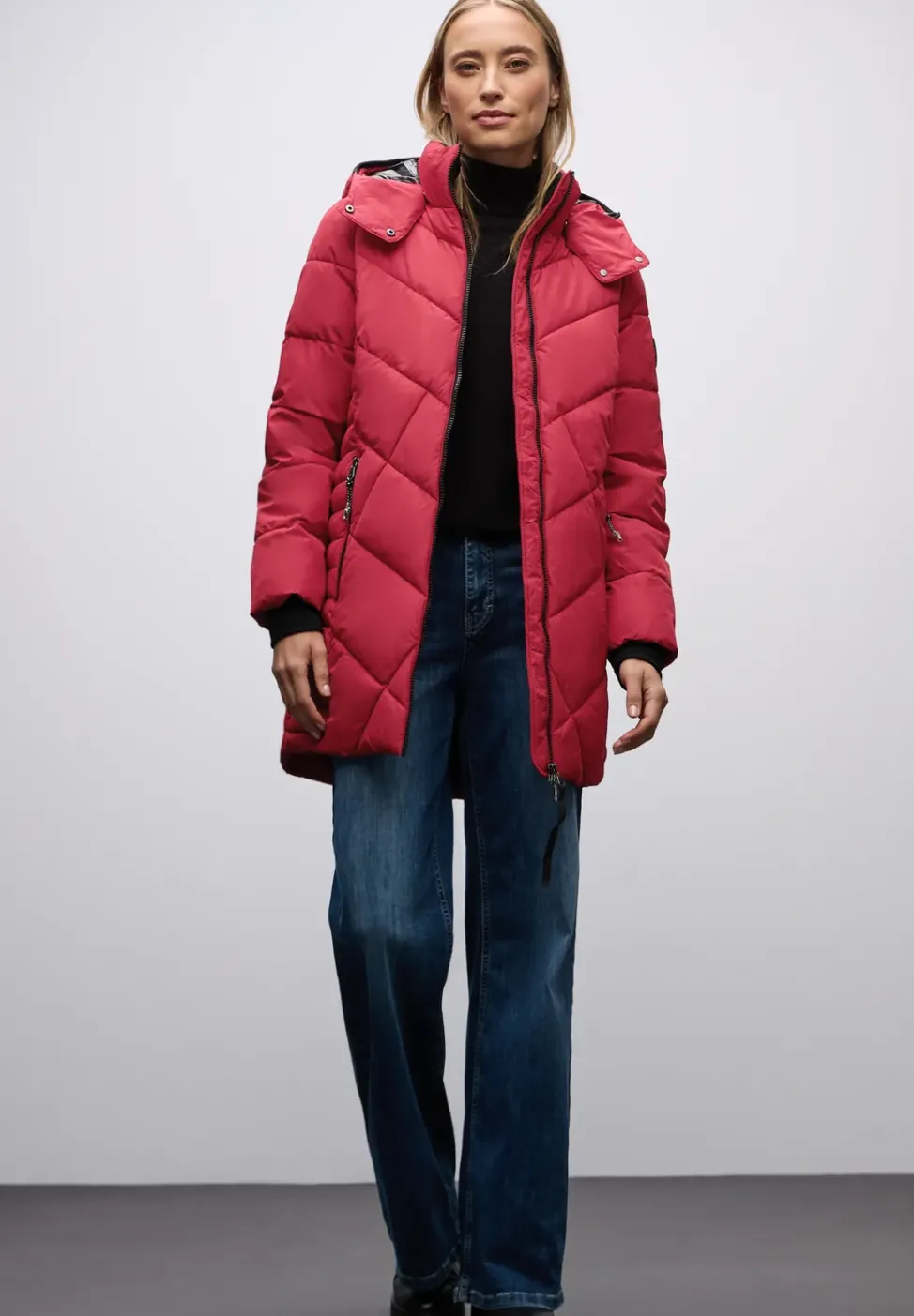 Veste matelassée de longueur midi