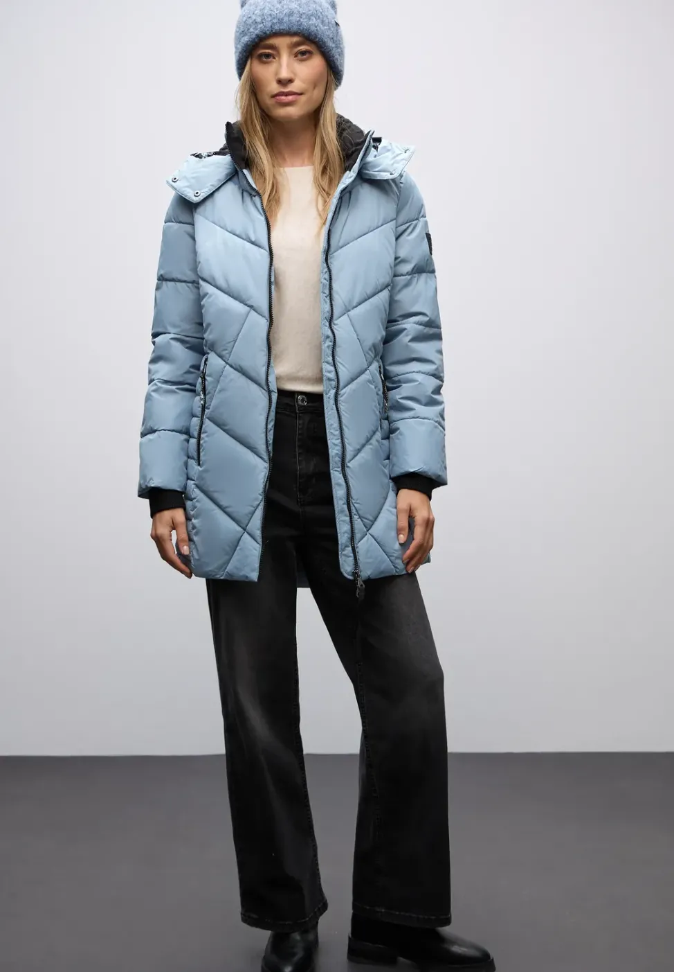 Veste matelassée de longueur midi
