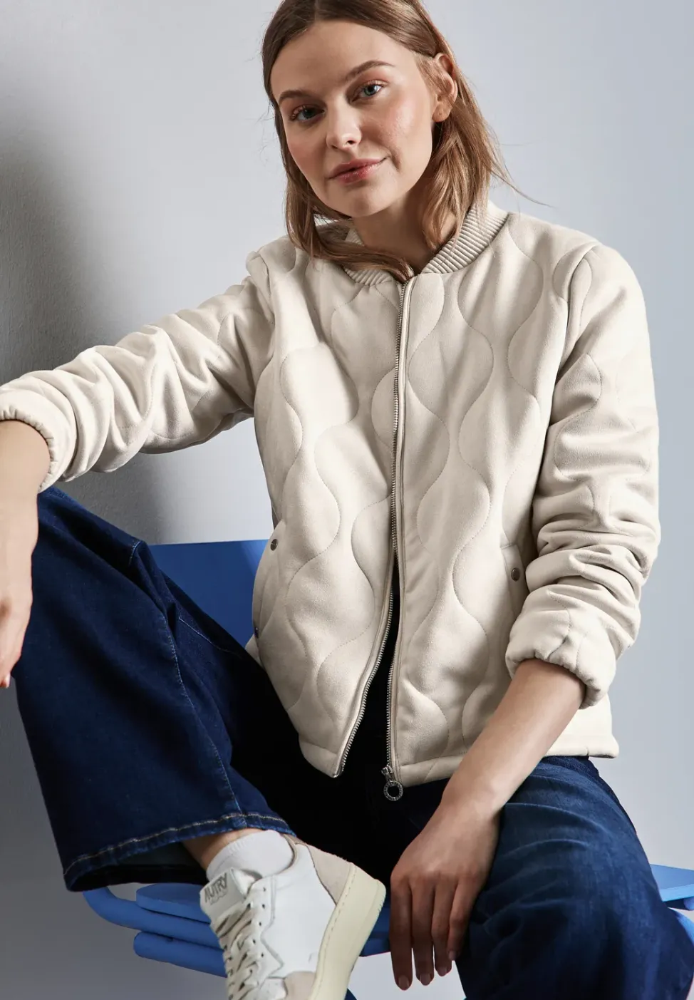 Veste matelassée en velours