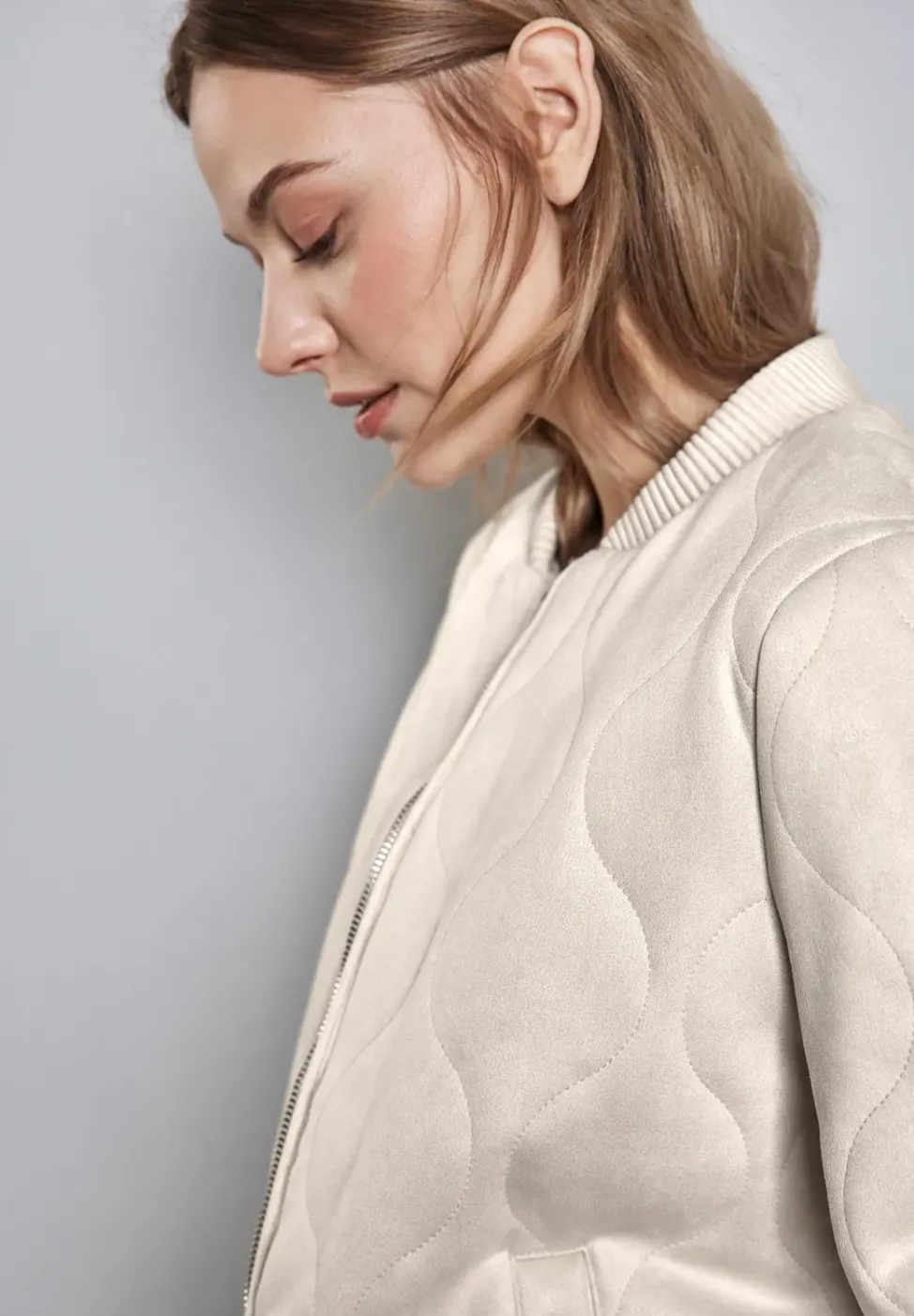 Veste matelassée en velours