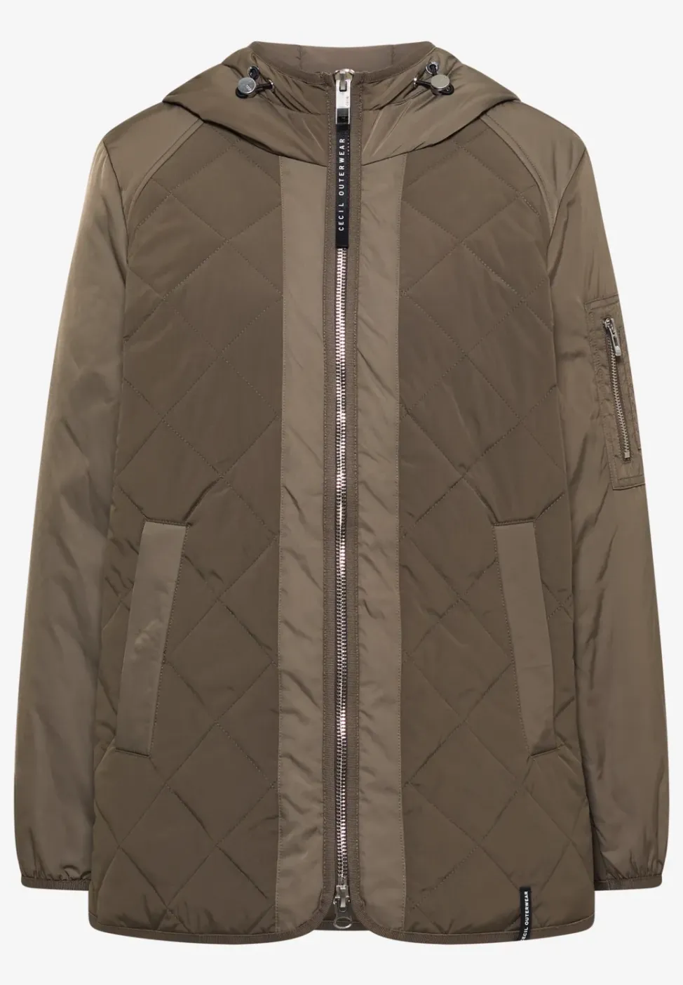 Veste midi avec sweat à capuche