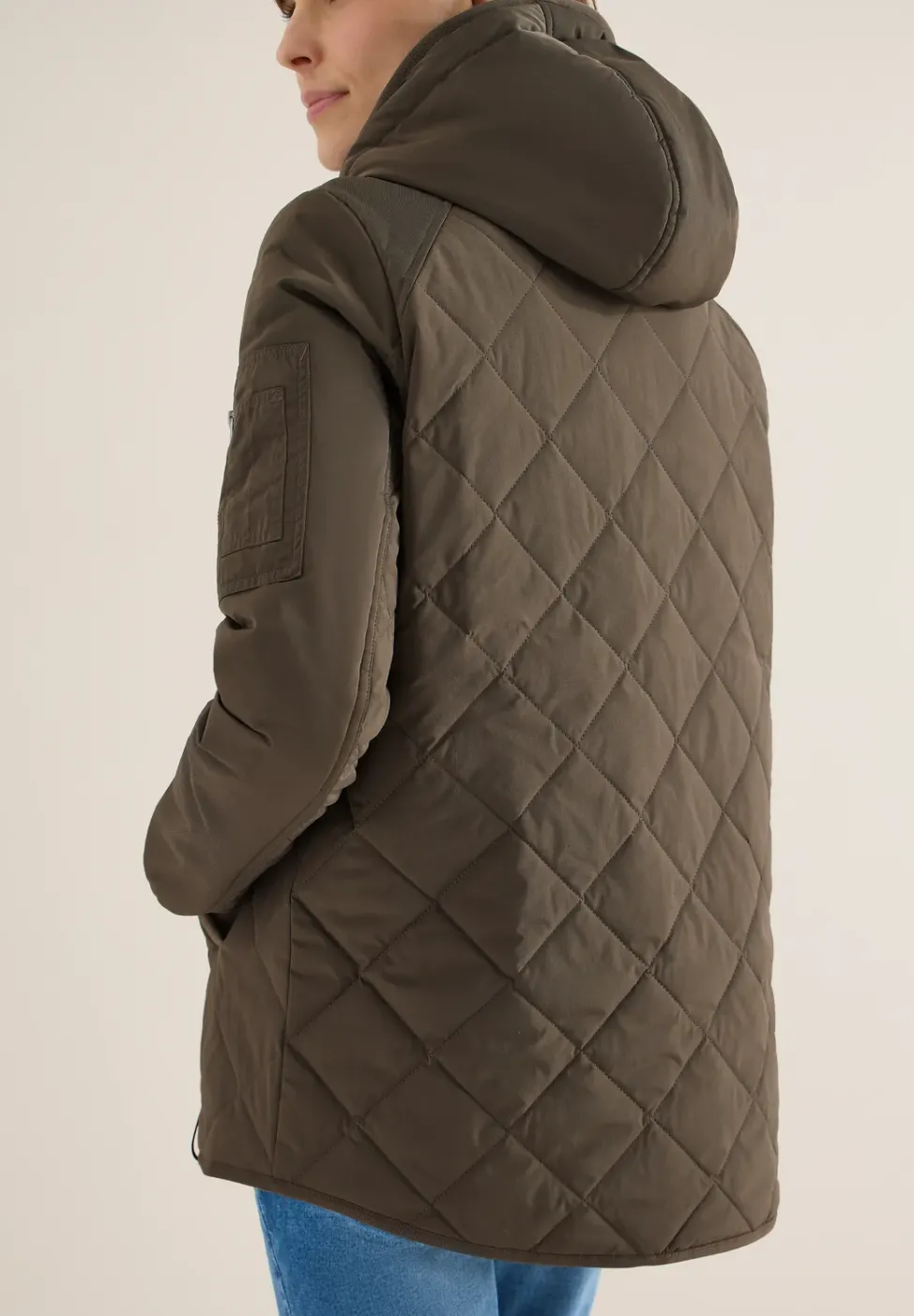 Veste midi avec sweat à capuche