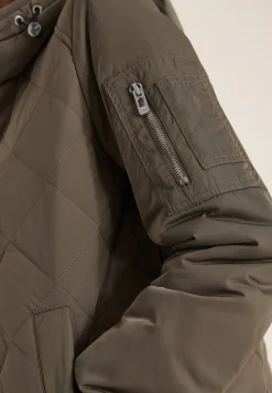 Veste midi avec sweat à capuche