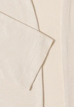 Veste ouverte en couleur unie avec manches 3/4