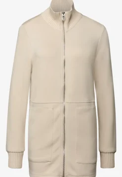 Veste sweat avec détails en tricot