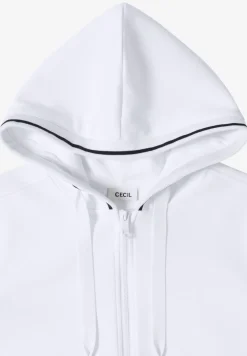 Veste sweat à manches courtes avec capuche