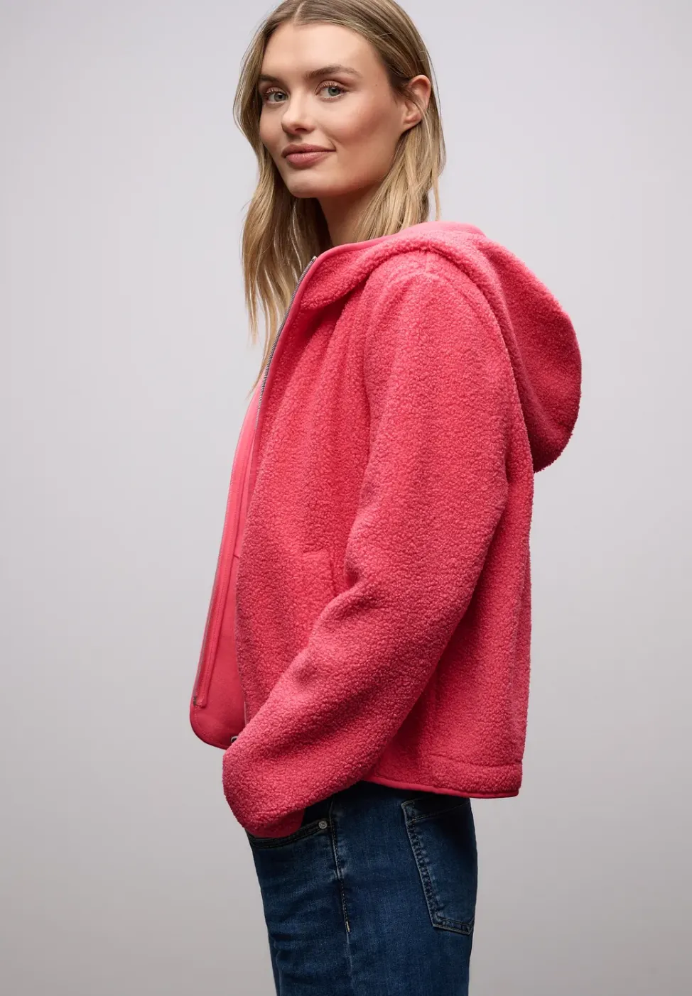 Veste Teddy avec capuche