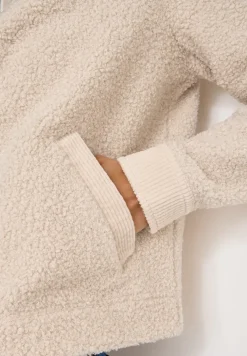 Veste Teddy avec détails en velours côtelé