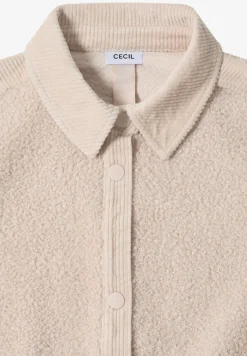 Veste Teddy avec détails en velours côtelé