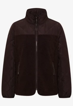 Veste Teddy avec détails piqués