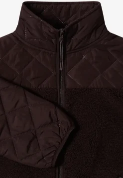 Veste Teddy avec détails piqués